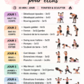 Plan de fitness hebdomadaire pour femmes avec exercices variés