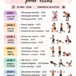 Plan de fitness hebdomadaire pour femmes avec exercices variés