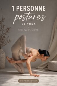 Image représentant des poses de yoga sereines à pratiquer seule
