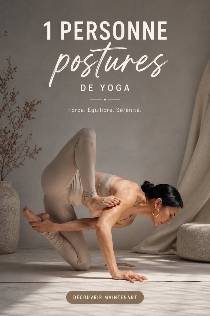 Image représentant des poses de yoga sereines à pratiquer seule