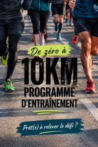Femme courant dans un parc, entraînement pour un 10 km