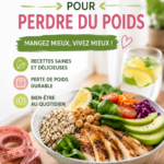 Femme en train de préparer un repas sain pour perdre du poids
