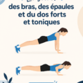 Une femme effectuant des exercices pour renforcer bras et épaules dans un cadre extérieur