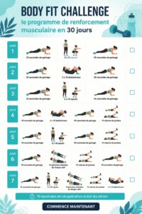 Femme faisant des exercices de renforcement musculaire à la maison