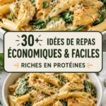 Recettes de repas préparés riches en protéines et faciles à réaliser