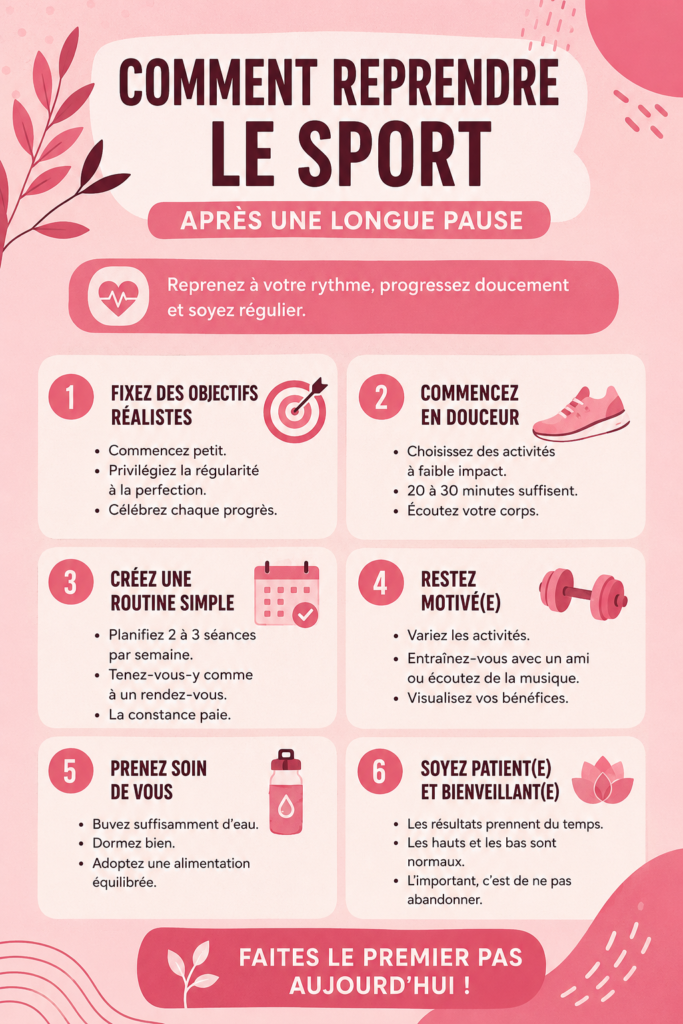 Femme souriante prête à reprendre le sport après une longue pause