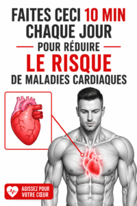 Une femme faisant de l'exercice à la maison pendant 10 minutes pour prendre soin de son cœur.