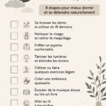 Femme lisant un livre dans son lit avant de dormir, illustrant une routine relaxante du soir.