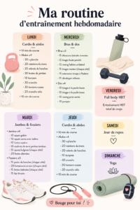 Femme dans un parc effectuant des exercices de yoga inspirants pour sa routine hebdomadaire.