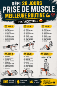 Femme en train de faire des exercices de musculation pour le gain musculaire