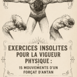 Femme effectuant une série d'exercices atypiques en extérieur au lever du soleil.