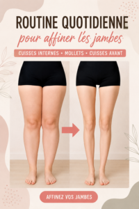 Femme effectuant des exercices d'affinement des jambes dans un cadre accueillant