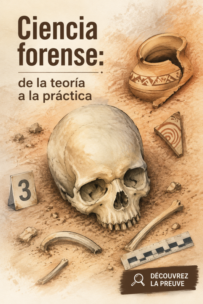 Illustration représentant une scène de crime analysée par des experts en science forensique.