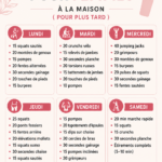 Femme faisant un entraînement à domicile avec des équipements simples.