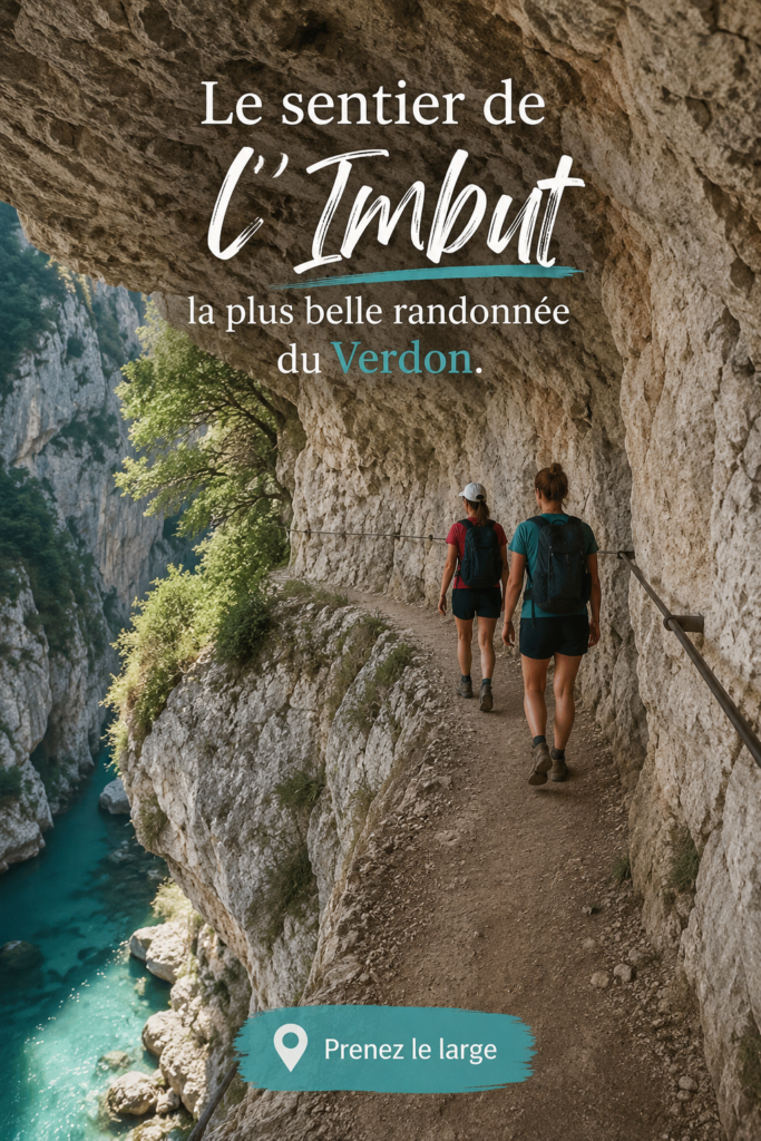Randonnée sur le sentier de l'Imbut avec vue panoramique sur les gorges du Verdon.