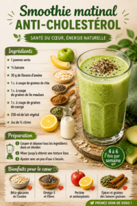 Santé et plaisir : un smoothie anti-cholestérol à base de fruits frais