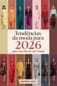 Une collection de vêtements avec des couleurs et motifs tendance pour 2026, mettant en avant des styles modernes.