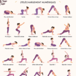 Femme pratiquant des poses de yoga matinales dans un cadre serein