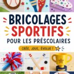 Un enfant s'amusant en créant un objet sportif avec des matériaux recyclés.