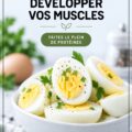 Assiette colorée avec des aliments riches en protéines pour la musculation.
