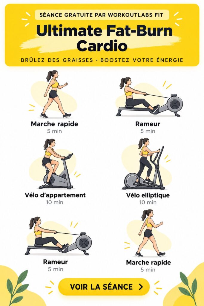 Femme en pleine séance de cardio en extérieur, rayonnante et active.