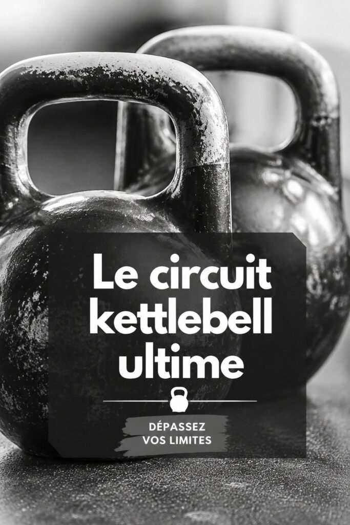 Femme utilisant une kettlebell dans un appartement pour un circuit d'entraînement efficace.