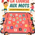 Enfants s'amusant lors d'une course aux mots en plein air