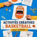 Enfants réalisant des crafts de basket ensemble et s'amusant