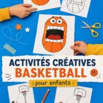 Enfants réalisant des crafts de basket ensemble et s'amusant