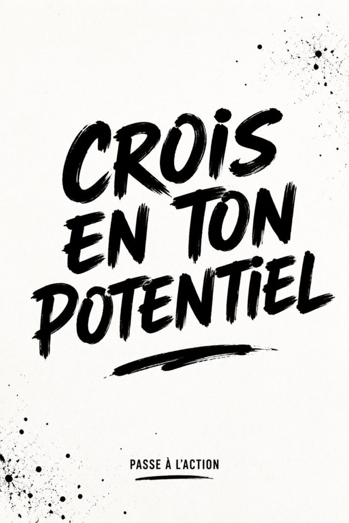 Femme sportive souriante sur un chemin d'entraînement, illustrant l'idée de croire en son potentiel.