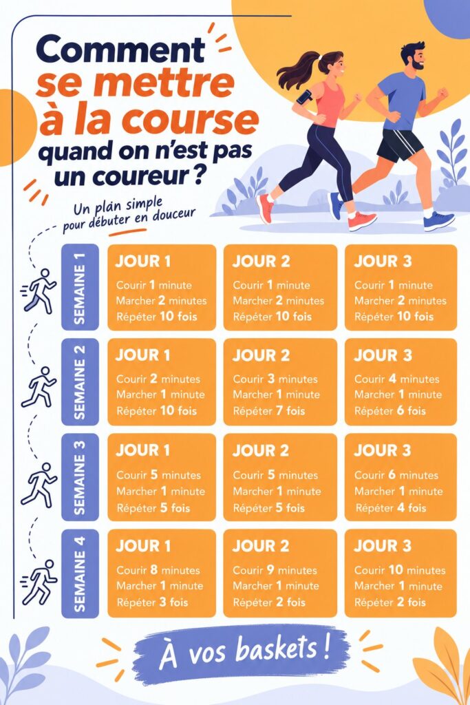 Femme en train de courir dans un parc, symbolisant le début de la course à pied.