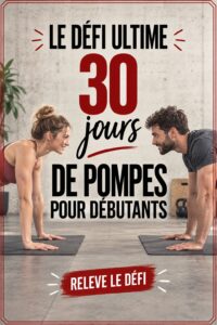 Femme faisant des pompes dans un cadre intérieur, illustrant le défi de 30 jours.