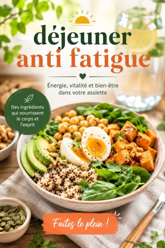 Déjeuner sain avec smoothie vert et tartines complet.