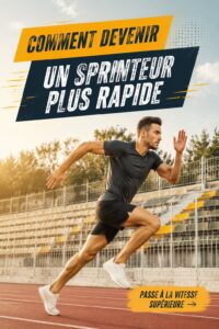 Femme sprinteuse en action sur la piste, illustrant la vitesse et la détermination.