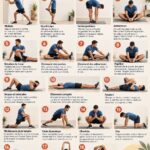 Femme pratiquant des exercices de réchauffement avant l'entraînement.