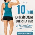 Femme faisant un entraînement complet de 10 minutes à la maison.