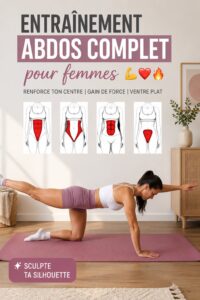 Femme pratiquant des exercices d'abdos pour tonifier et renforcer sa sangle abdominale