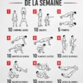 Une femme en train de faire de l'exercice pour son entraînement hebdomadaire
