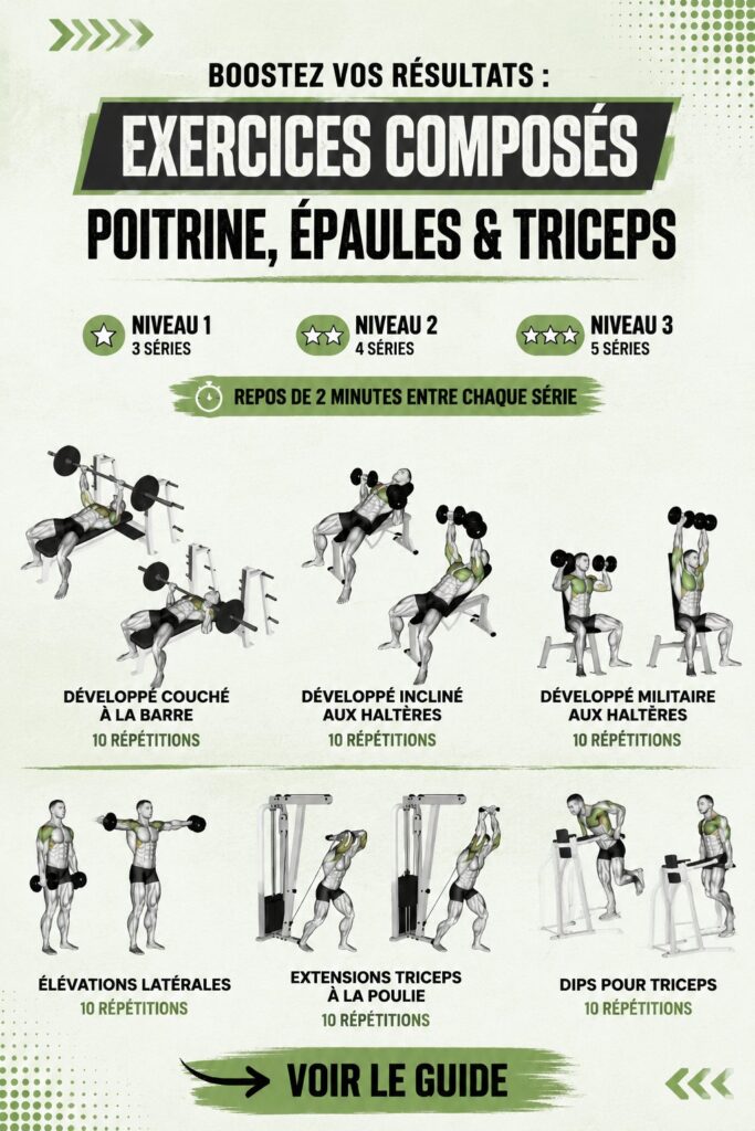 Femme effectuant des exercices de musculation pour le haut du corps