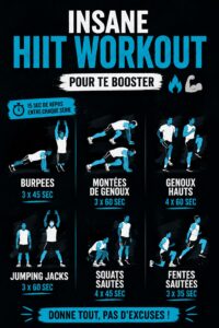 Femme motivée pratiquant un entraînement HIIT énergisant avec des haltères