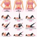 Femme faisant des exercices pour un ventre plat dans un salon lumineux.