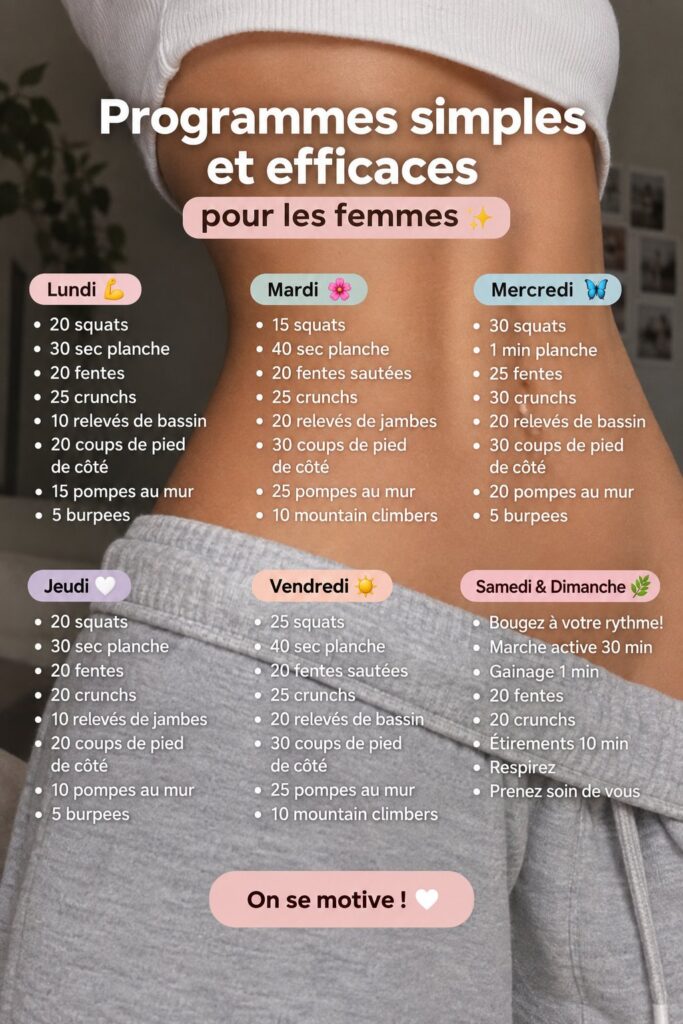 Femme pratiquant des exercices au sol, expérience de fitness fluide et accessible