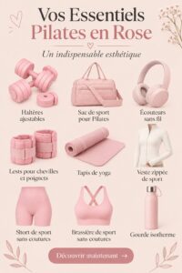 Accessoires de Pilates en rose pour une pratique esthétique et motivante