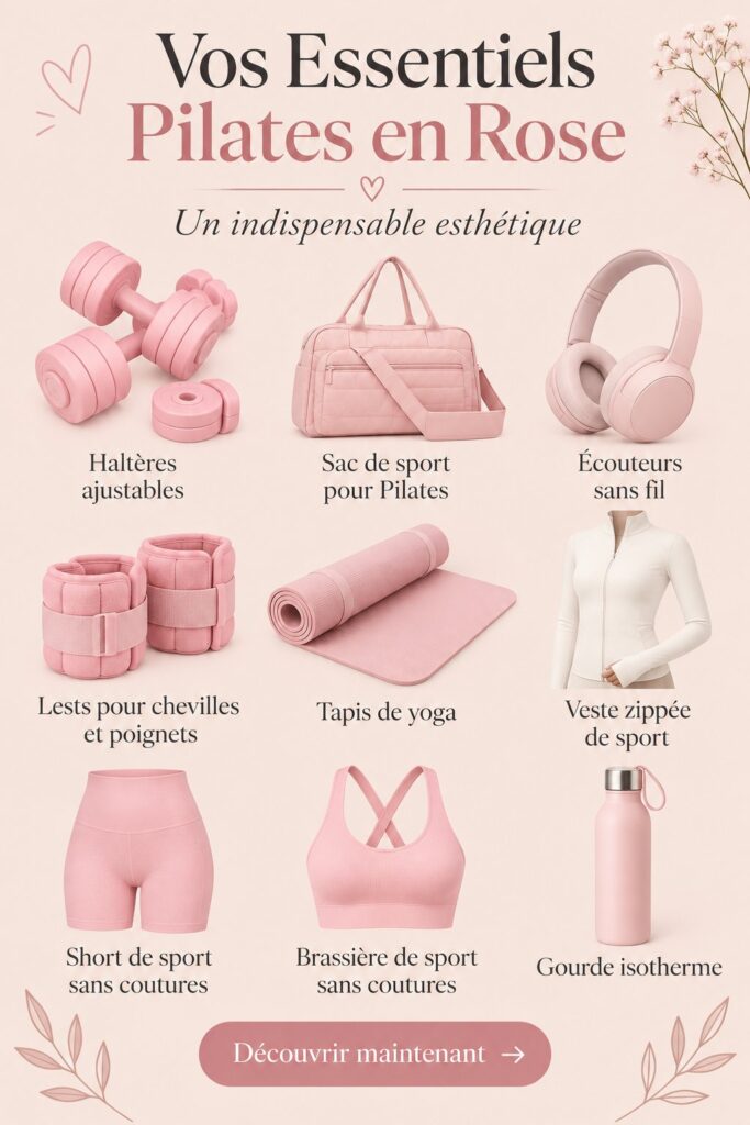 Accessoires de Pilates en rose pour une pratique esthétique et motivante