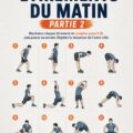 Femme pratiquant des étirements matinaux dans un cadre paisible