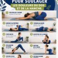 Femme réalisant des étirements pour soulager les douleurs du dos et des hanches