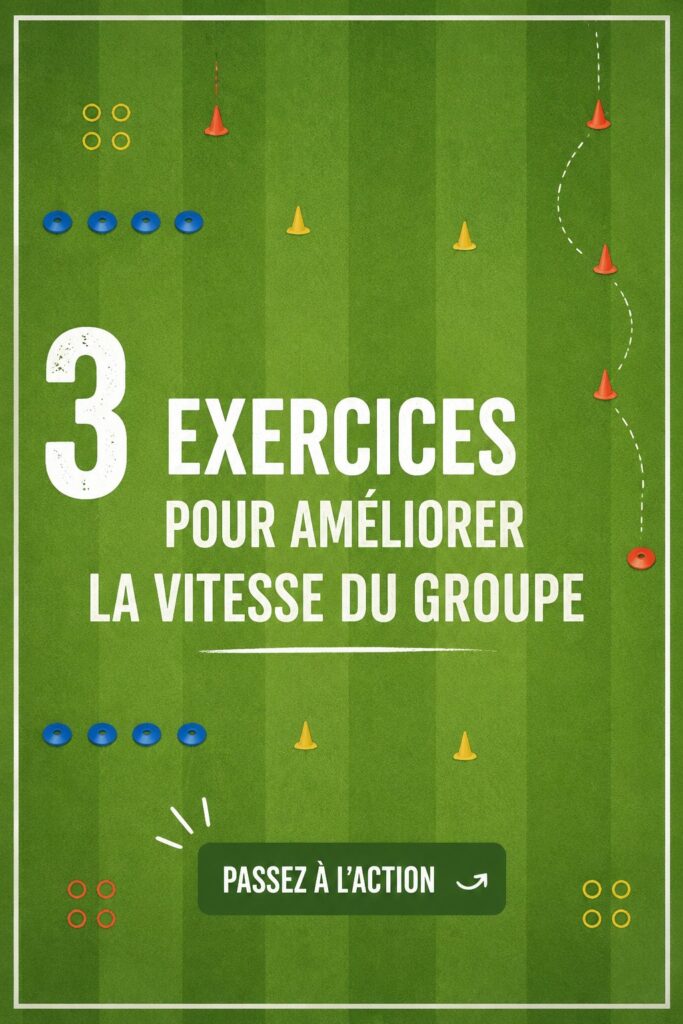 Exercice en groupe pour améliorer la rapidité de l'équipe