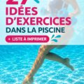 Femme pratiquant des exercices aquatiques dans une piscine