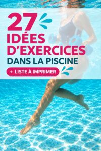 Femme pratiquant des exercices aquatiques dans une piscine
