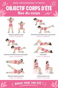 Femme effectuant des exercices de fitness pour tonifier son bas du corps